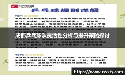 成都乒乓球队灵活性分析与提升策略探讨