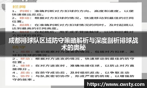 成都排球队区域防守策略解析与深度剖析排球战术的奥秘